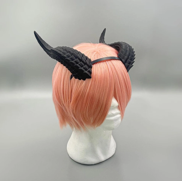 NEW Fantasy Wyvern Horns - 3D Printed Dragon Horns for LARP Cosplay & RPG