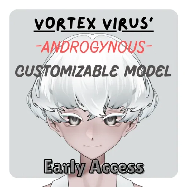 Vortex Virus' GENDERFLUID & ANDROGYNOUS Customizable Live2D VTuber Model by vortex (vovo)🦴🩸 (@vortexvirus)