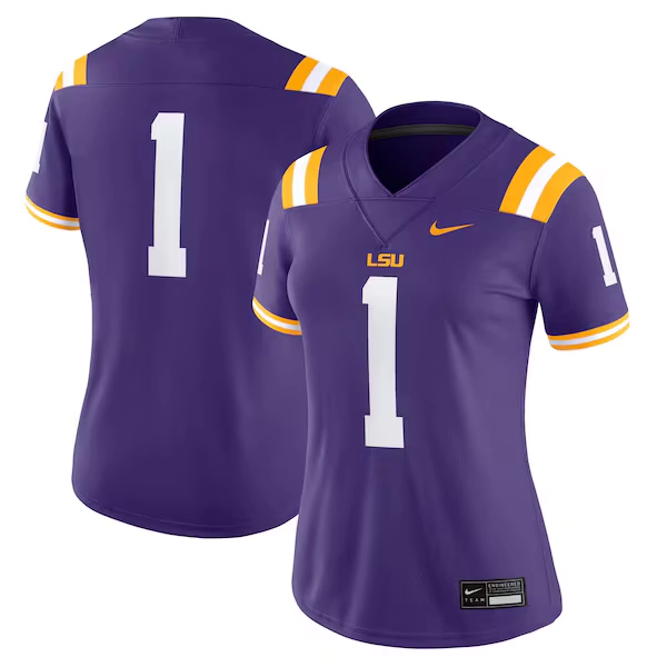 #1 LSU Tigers Nike Women's Game Jersey - Purple