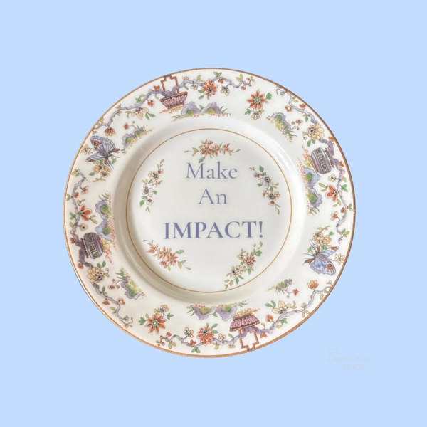 ♥ Custom Vintage China Plate ♥