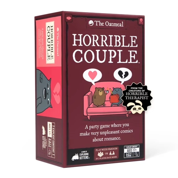 Horrible Couple – Party Game For 2-8 Players, From The Creators of Horrible Therapist | A Funny Game Night with Friends, Card Game for Adults On Date Night, Anniversary Gift