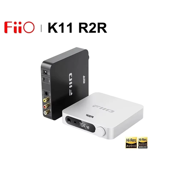 FiiO K11 R2R HIFI Desk DAC Headphone Amplifier HI-RES Home Audio PC 6.35mm Balanced 4.4mm RCA Coaxial Optical PCM384kHz/24Bit - AliExpress 