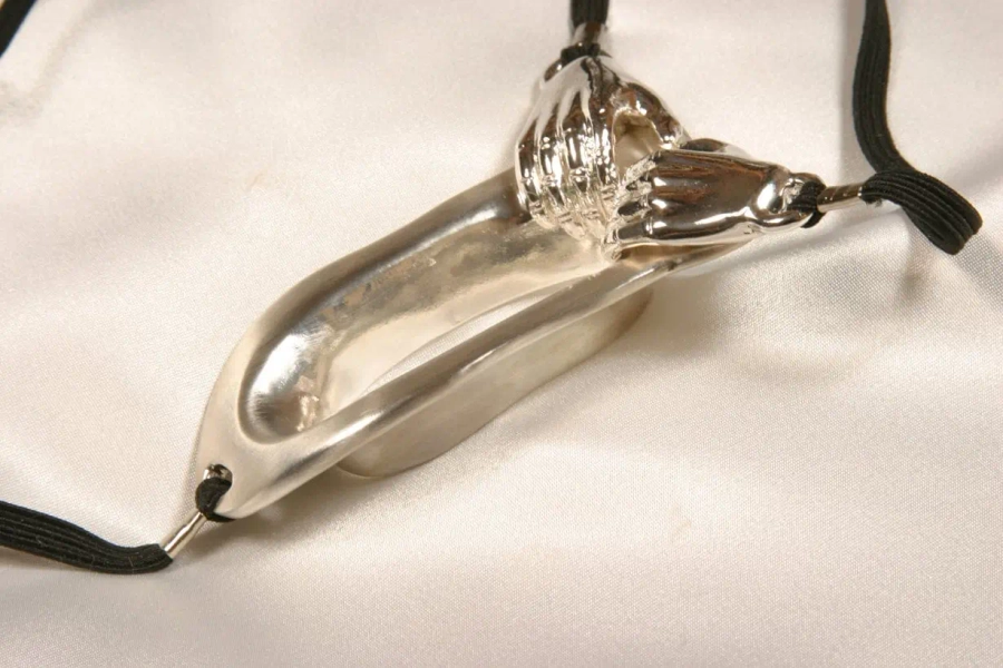 Silver Exposing G-String Jewelery With Help Hands Motif - Spicerack Market