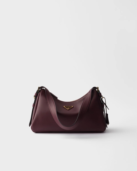 Mittelgroße Prada Aimée Schultertasche aus Leder