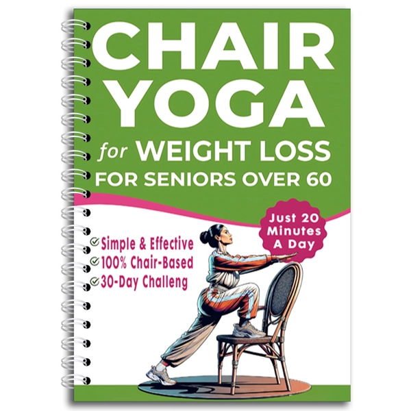 TEMU 1 Chair Yoga Workbook For Elderly: 30-day Exercise & Strength Training Guide With Chair Yoga Poses Suitable For Seniors, , Flexibility - Spiral