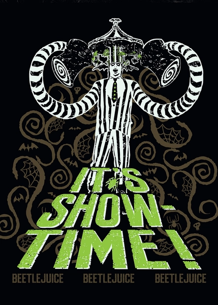 'It's Showtime!' Poster, picture, metal print, paint by Beetlejuice | Displate