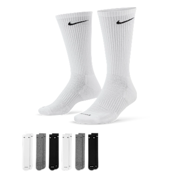 Nike Everyday Plus Cushioned Training Crew Socks (6 Pairs)