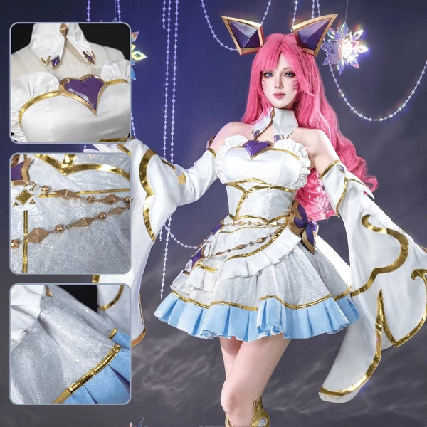 【Ready To Ship】Rolecosplays LOL Golden Spatula Perfume Gem Ahri Cosplay Costume