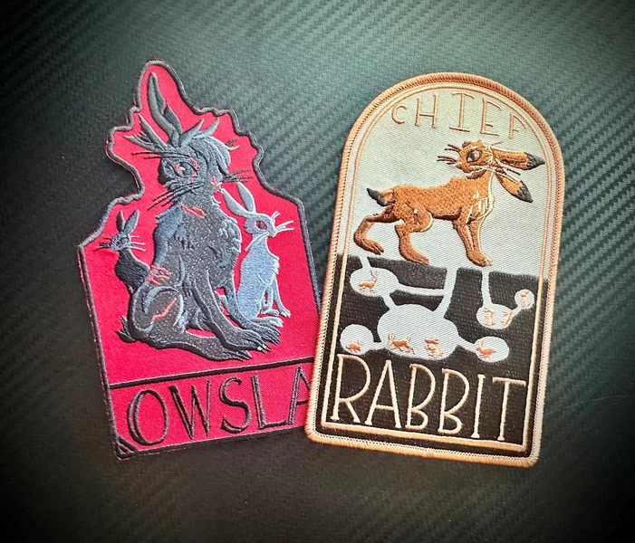 Watership Down Embroidered Patches