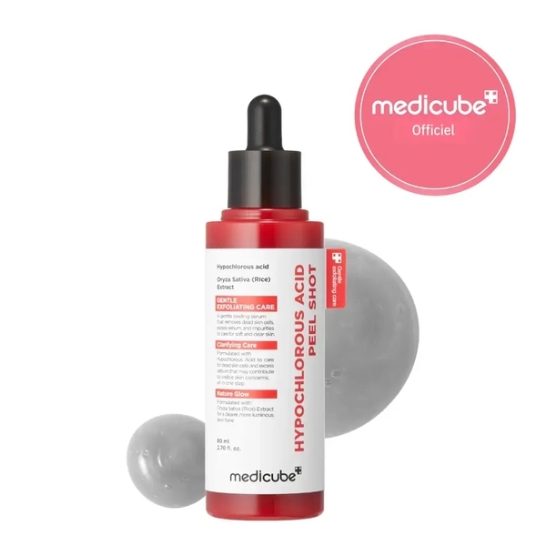 [medicube Officiel] Peel Shot à l’Acide Hypochloreux | Sérum Exfoliant Doux pour cellules mortes, pores, points noirs et excès de sébum | Extrait de riz, panthénol pour soin hydratant et lissant