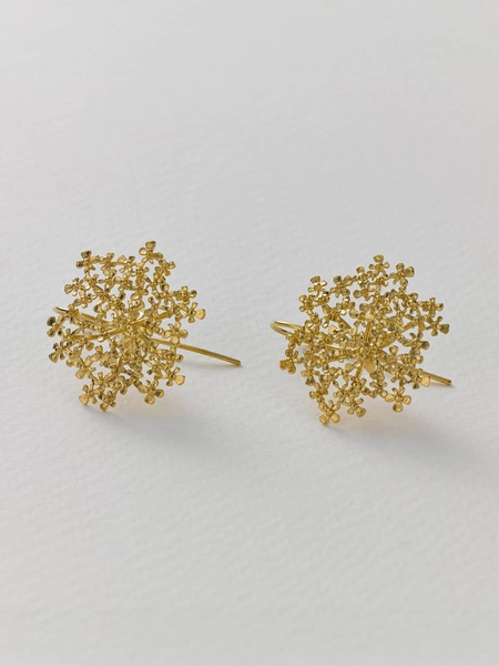 Cow Parsley Bloom Hook Earrings
