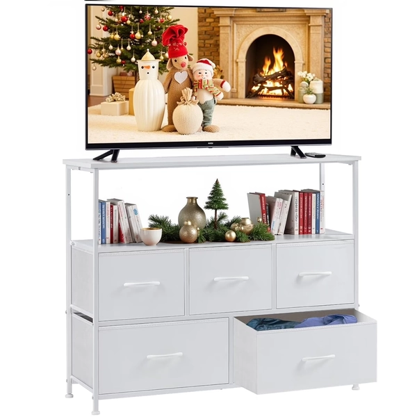 5 Fabric Drawer Tv stand
