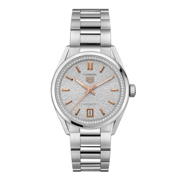 Carrera Date 36mm Diamond Automatic Ladies Watch
