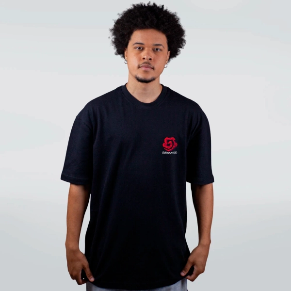 CAMISETA OVERSIZED PRETA - OPEN YOUR MIND
