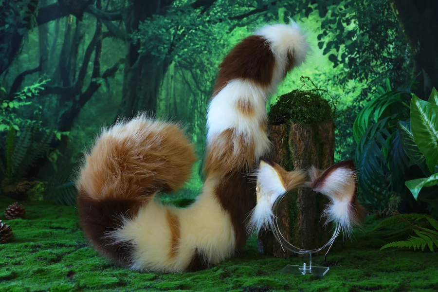 Calico Cat Ears and Tail - Etsy