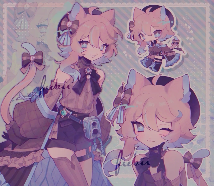 skeb-like sketch page by feebii (@feebii)