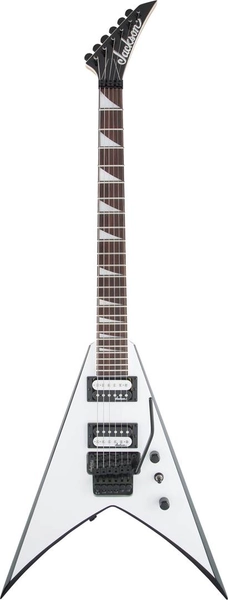 Buy the Jackson JS Series King V JS32 White with Black Bevels Amaranth Fingerboard