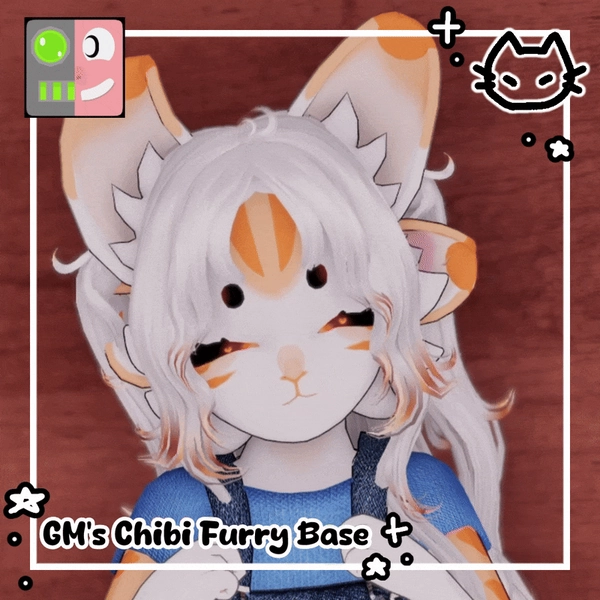 ★ GM's Chibi Furry Base [VRCFT] V1.1 ★ VrChat Body Base ★