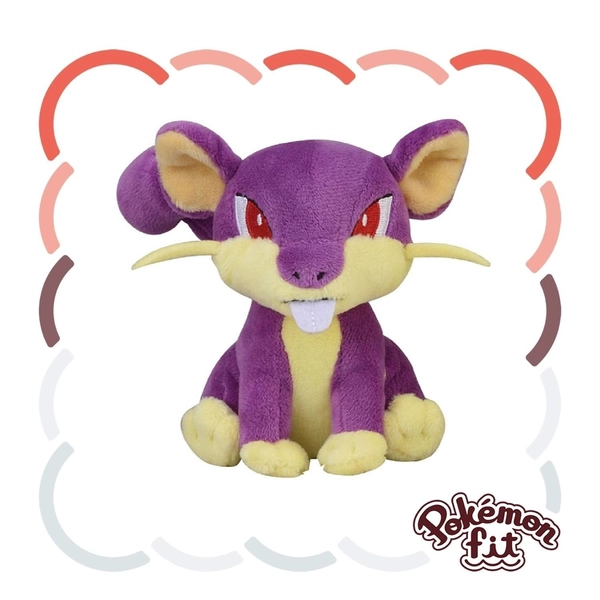 Rattata Plush Pokemon Fit Sitting Cuties Center New w/ Tag Original