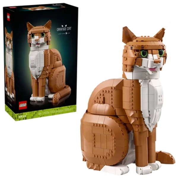 LEGO Ideas Orange Cat Building Set for Adults 21376
