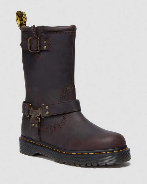 DR MARTENS Biker boots montantes Anistone Hi en cuir