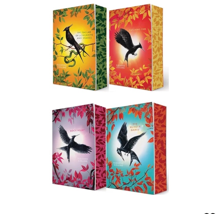 The Hunger Games (Deluxe Edition) Series 4-Book Collection Set - The Hunger Games, Catching Fire, Mockingjay, The Ballad of Songbirds & Snakes - Paperback