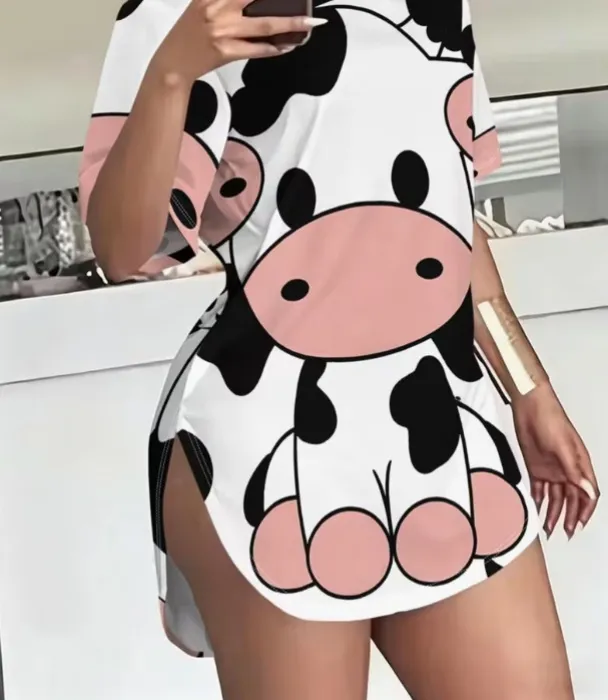 Ropa de Casa con estampado de Vaca