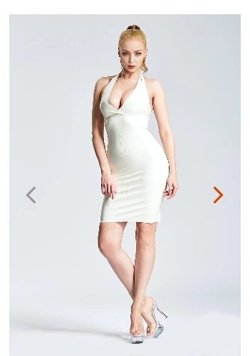 Classic Low Cut Latex Dress (NOT WHITE)