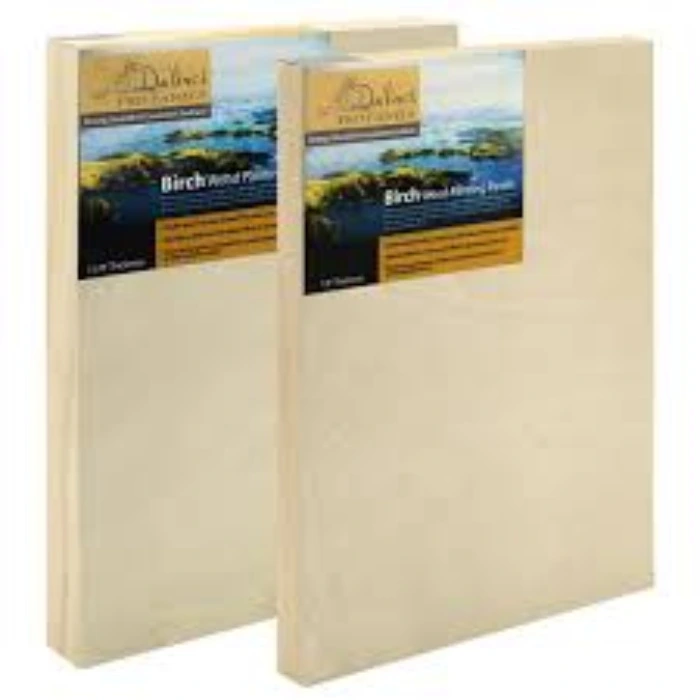 Unfinished Cradled Wood Panels for Painting, 2 Pack of 20x20 inch - Studio Birch Wooden Canvas Boards 3/4" Deep - Mixed-Media Craft, Acrylic, Oil, Encaustic, Paint Pouring Panel Board