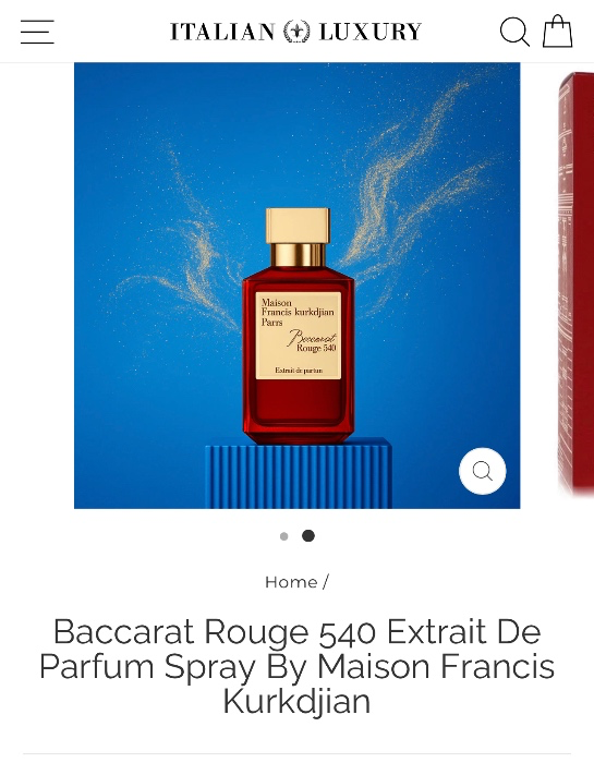 Baccarat rouge 540 Extrait de Parfum