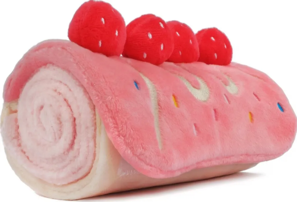 Strawberry Roll Cake Enrichment Dog Toy
