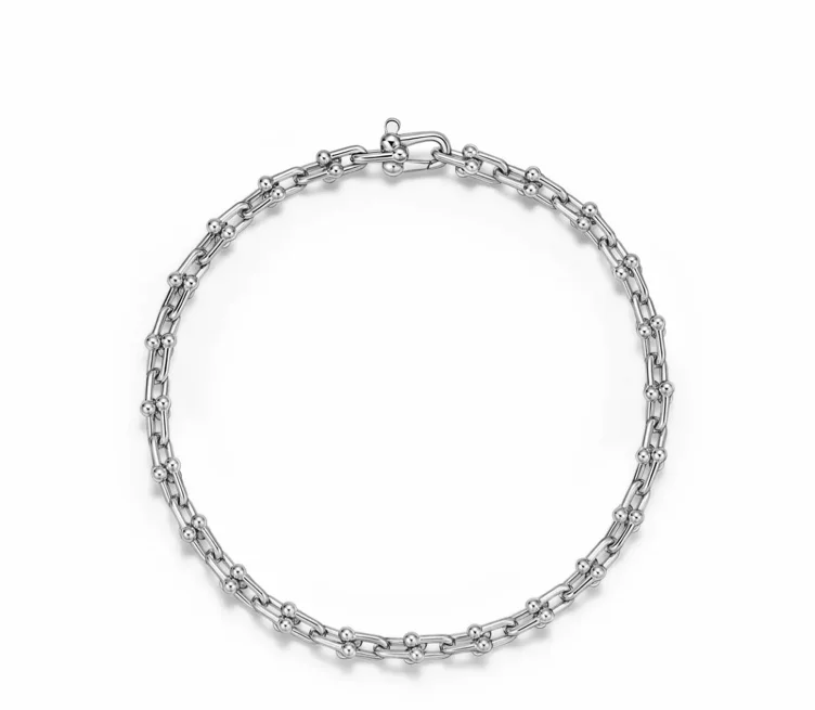 Tiffany HardWear Micro Link Bracelet in Platinum