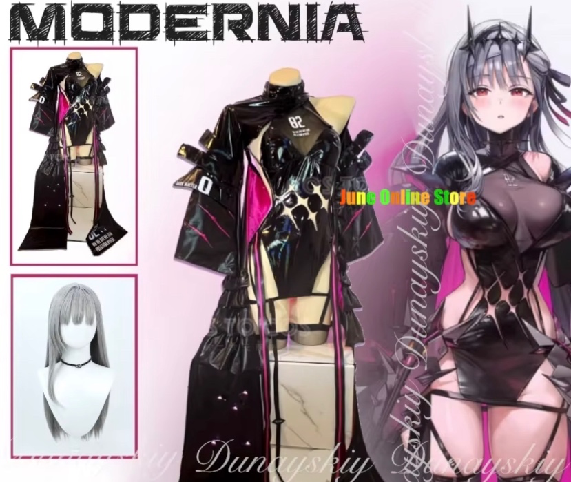 【Nekocos】Game NIKKE：The Goddess of Victory Cosplay Marian Modernia Cosplay Costume | In Stock - Full Set+Wig / XL