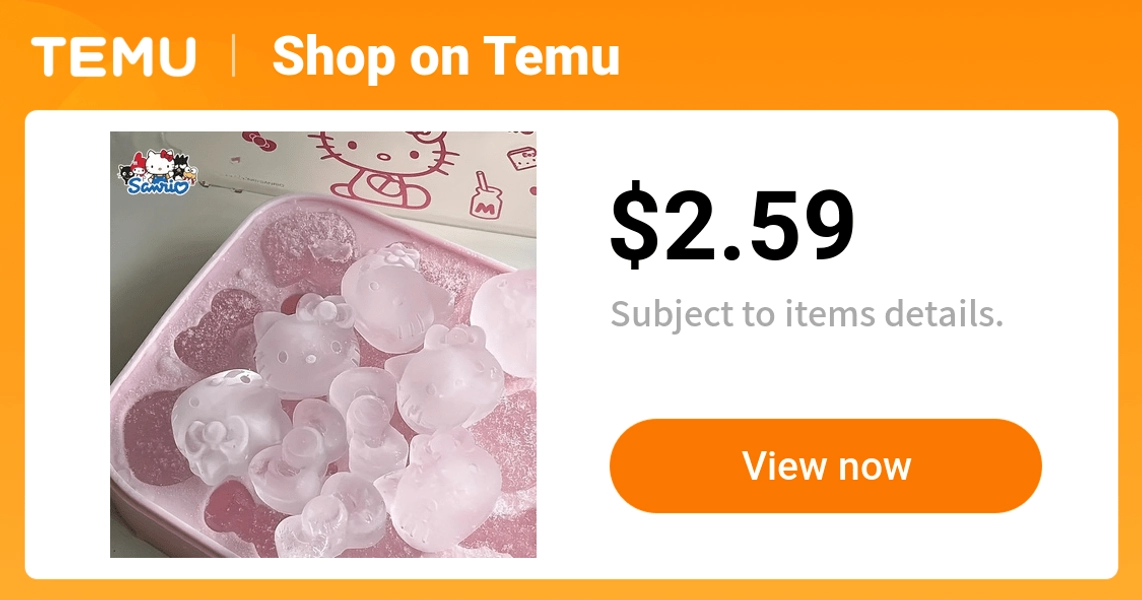 1pc summer   silicone mold ice cubes trays kt type - Temu