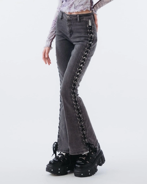 Bones Lace-up Jeans