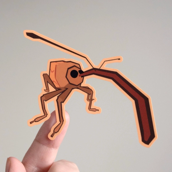 Closeup Weevil Sticker — Sneepsnorp3D