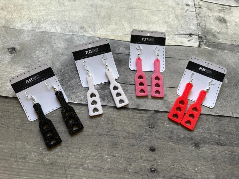BDSM Paddle Earrings - Elevate Your Style With Edge! - Etsy