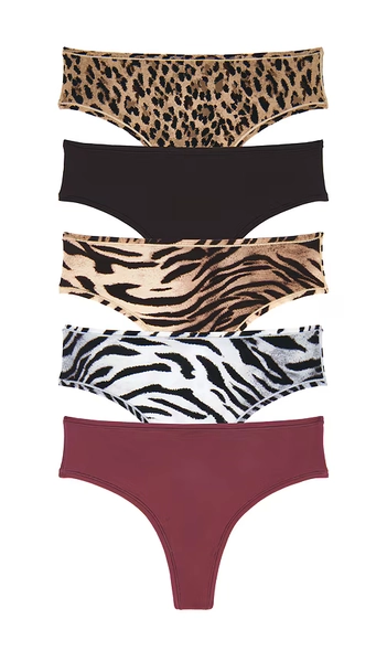 Fits Everybody Thong 5 Pack size large