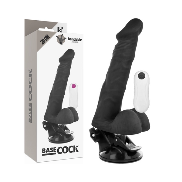 BASECOCK REALISTIC BENDABLE REMOTE CONTROL BLACK 20 CM