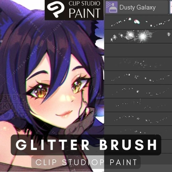 Galaxy Glitter Brushes for Clip Studio Paint (18 Brush Tool) - Etsy