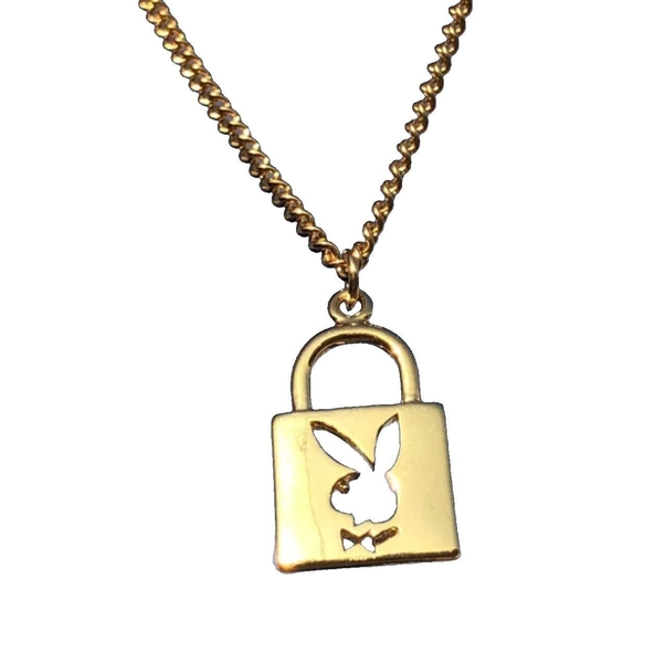 Playboy Bunny Lock Key Necklace - Streetgarm