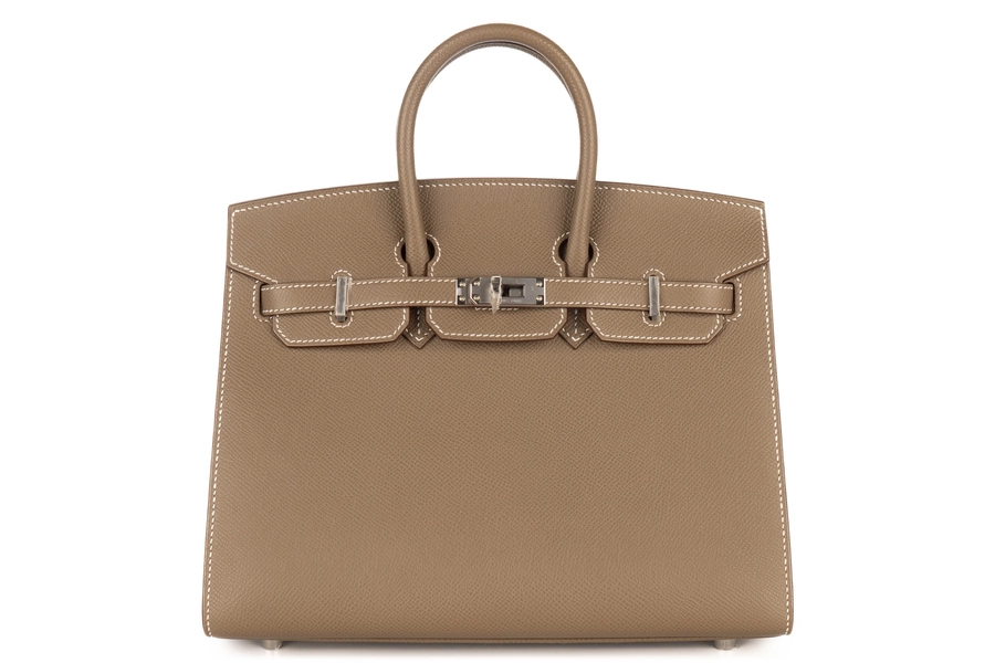 Hermès Birkin 25 Etoupe Epsom Sellier Palladium Hardware
