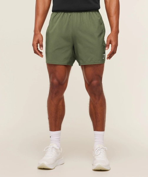 Gymshark Arrival 5" Shorts - Core Olive