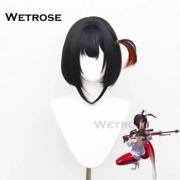 Rouge Unlucky Rabbit Reverse Bunny Girl Suit Nikke WIG