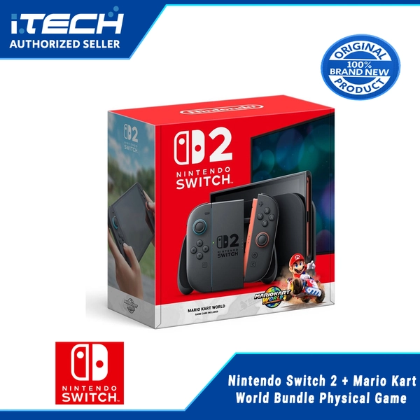 Nintendo Switch 2 + Mario Kart World Bundle Physical Game