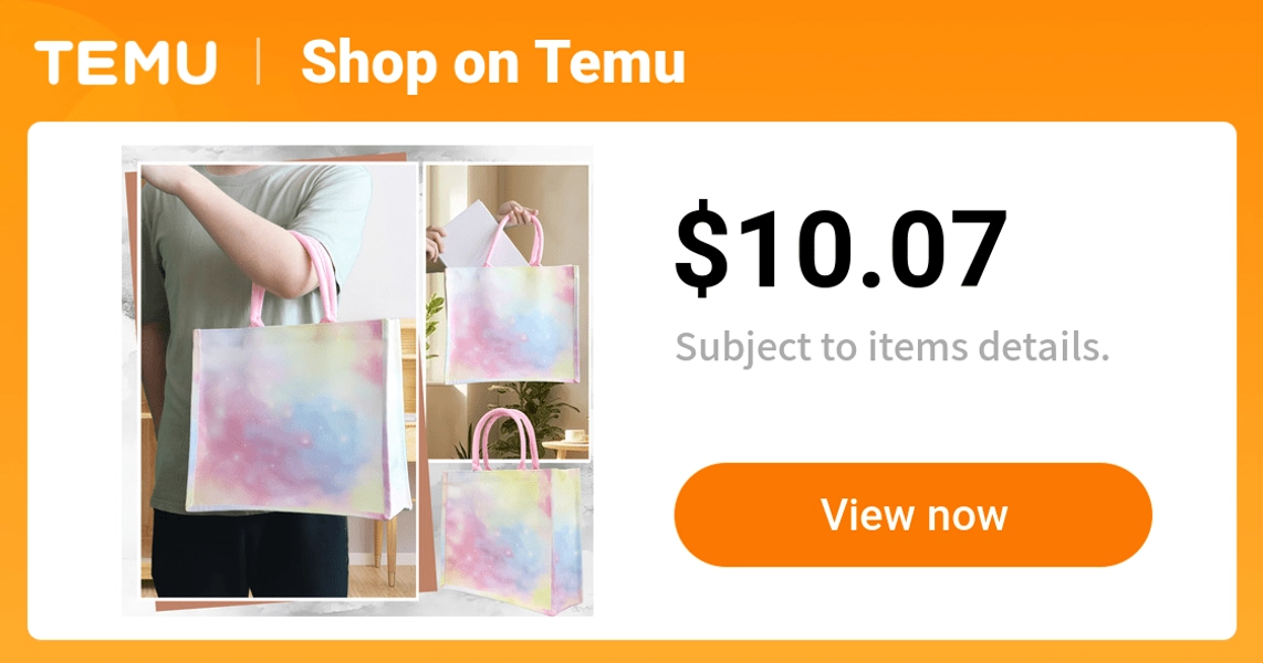 one large pink canvas tote featuring a starry   - Temu