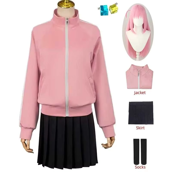 Anime Manga Bocchi The Rock Cosplay Gotoh Hitori Kostüm Schule Sportswear Anzug Für Perform Cosplay - AliExpress