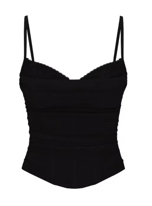 shiny bralette top