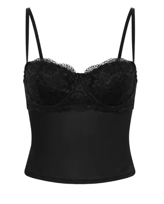sheer bralette top
