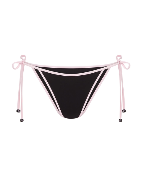 Ottie Bikini Brief in Black/Baby Pink | By Agent Provocateur